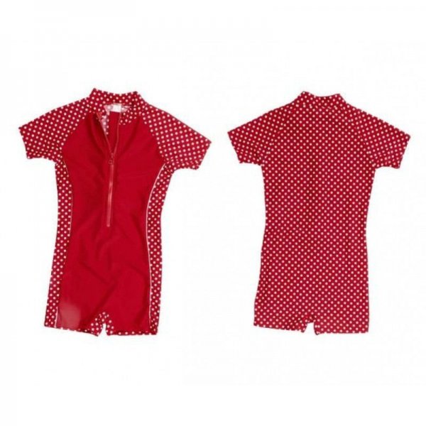 Playshoes αντηλιακό ολόσωμο μαγιό Red Dots με UV Προστασία 80cm