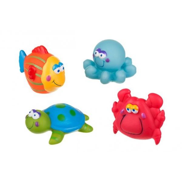 Bath toys Παιχνίδια μπάνιου Μπουγελοφατσάκια (σετ των 4)