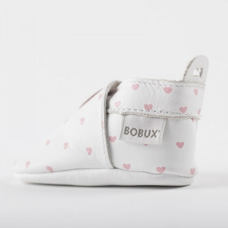 Bobux βρεφικό παπουτσάκι White  Blossom Hearts  S Softsoles