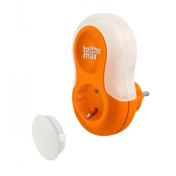 Brother Max Φωτάκι νυχτός με διπλή χρήση του βίσματος για ρεύμα. EU Βίσμα