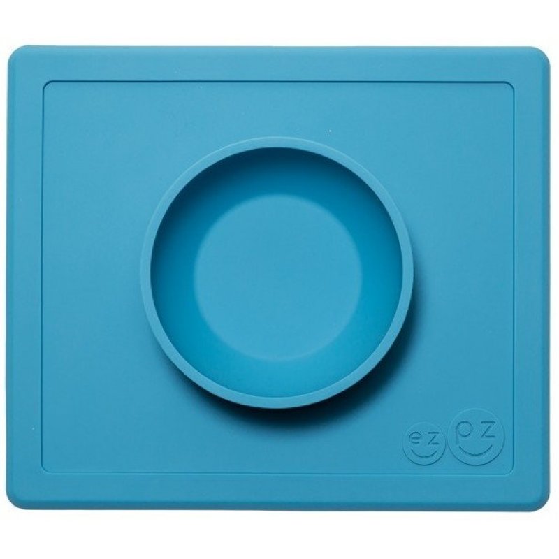 Ezpz Δίσκος και μπολ σε ένα Happy bowl in Blue