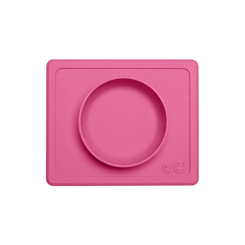 Ezpz Mini bowl Δίσκος και μπολ σε ένα in Pink