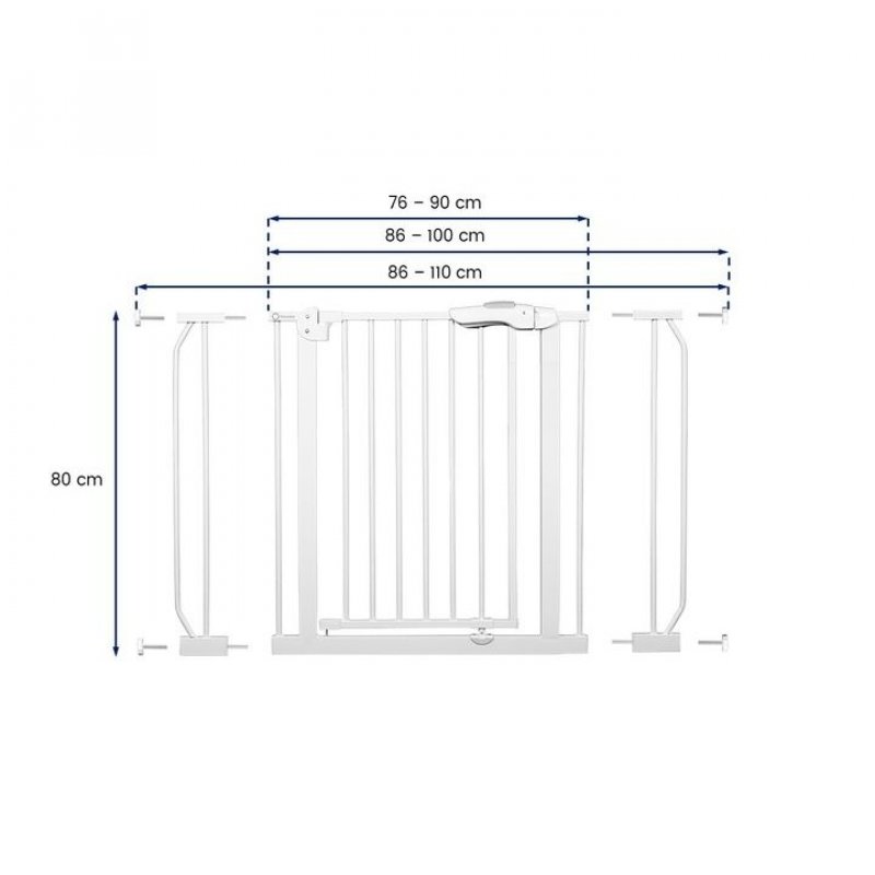 Lionelo Truus slim led πόρτα ασφαλείας grey