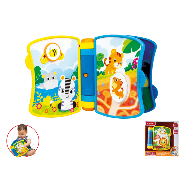 MG Toys το βιβλιαράκι μου με ζωάκια της ζούγκλας Animal friends fun book