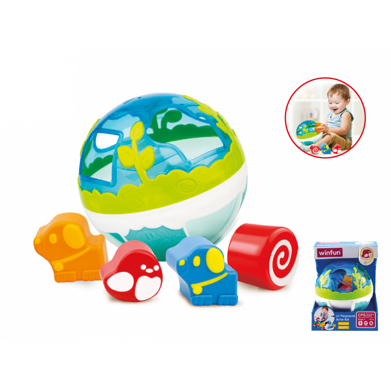 MG Toys μπαλίτσα με σφηνώματα lil playground sorter ball  