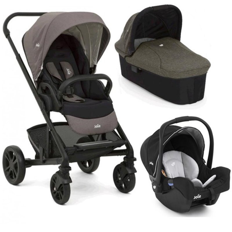 Joie Chrome Travel Set σύστημα μεταφοράς 3 σε 1 Foggy Gray