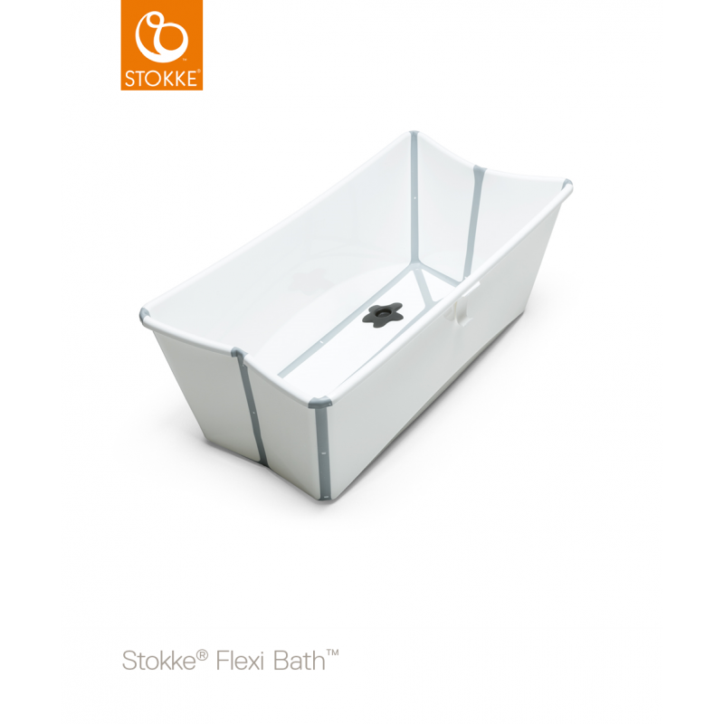 Stokke Flexi Bath με θερμοευαίσθητη βαλβίδα White