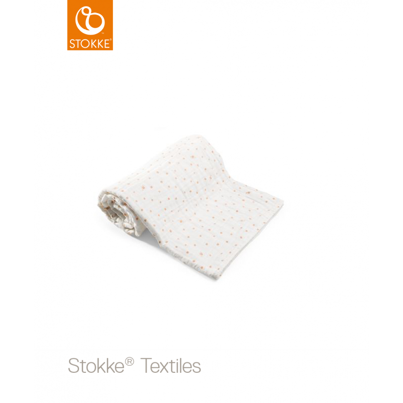 Stokke Blanket Muslin Cotton κουβέρτα μουσελίνα Coral Bee