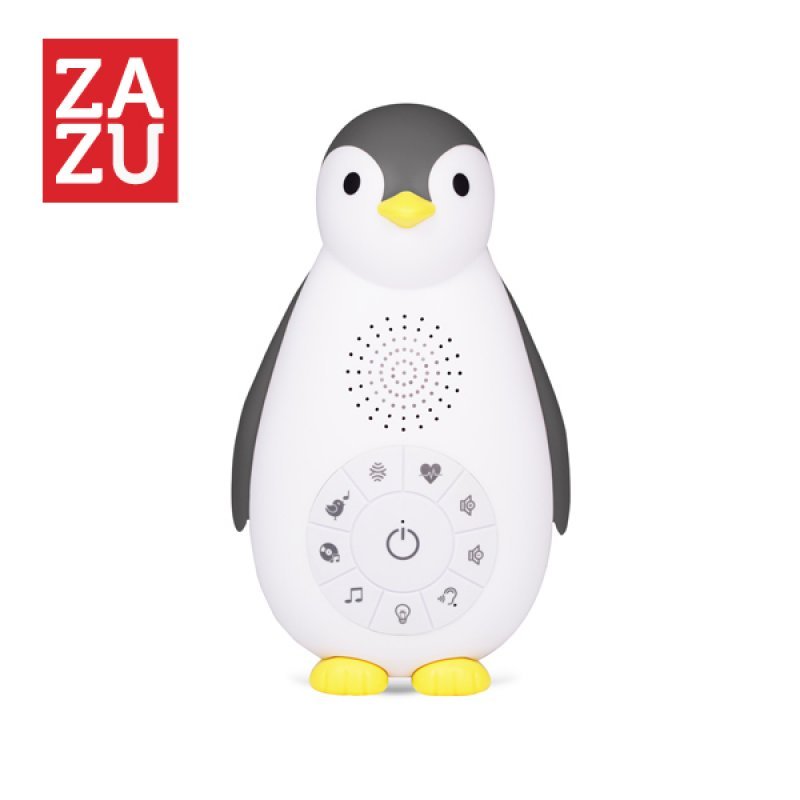 ZAZU Zoe Πιγκουίνος συσκευή νανουρίσματος, Bluetooth, φως νυκτός grey