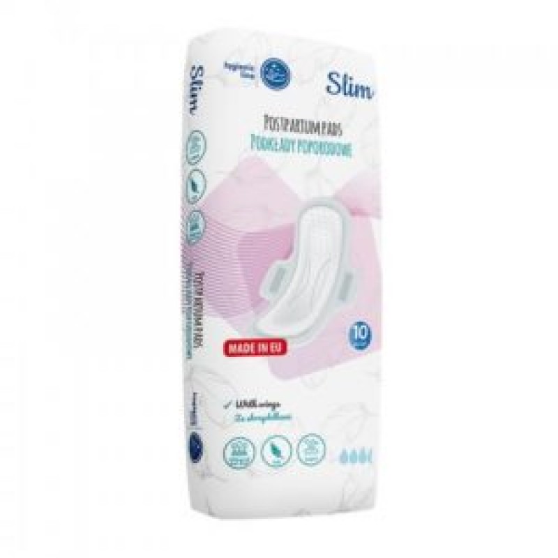 Akuku – Σερβιέτες Λοχείας με φτερά SLIM (10 pcs)