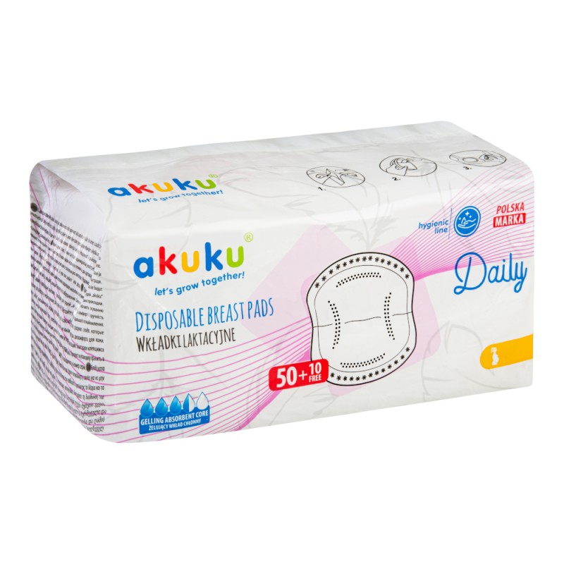 Akuku Επιθέματα μίας χρήσης (60τμχ.)