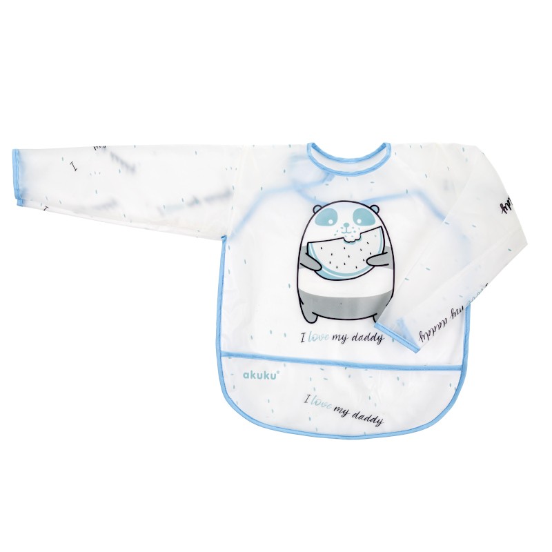 Αδιάβροχη Σαλιάρα με Μανίκια Πάντα