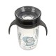 Εκπαιδευτικό Ποτηράκι 360° 240 ml με Χερούλια Black