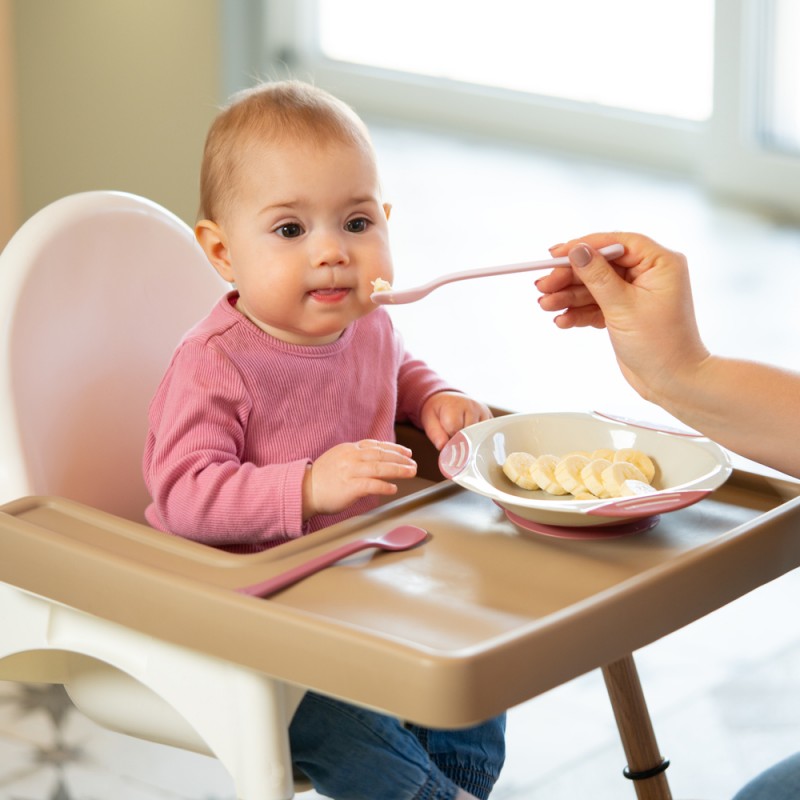 Akuku Σετ Βρεφικά Κουτάλια 2 τμχ Για 4+ Μηνών Pink