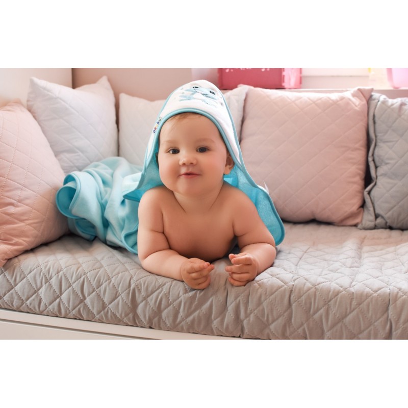 Βρεφική Πετσέτα Με κουκούλα Βατραχάκι