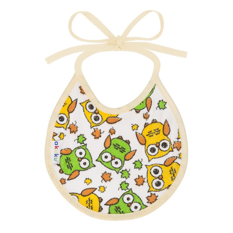 Μικρή Αδιάβροχη Βαμβακερή Σαλιάρα με Δέσιμο -