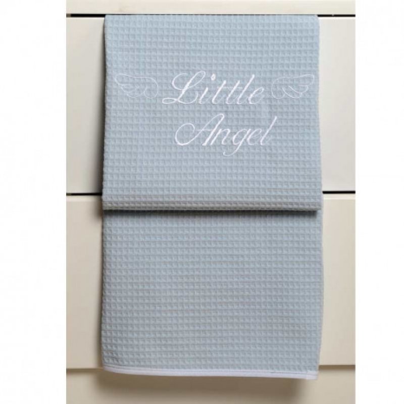Baby Oliver Little Angel blue 321 κουβέρτα πικέ 100% βαμβακερή 80x100 cm