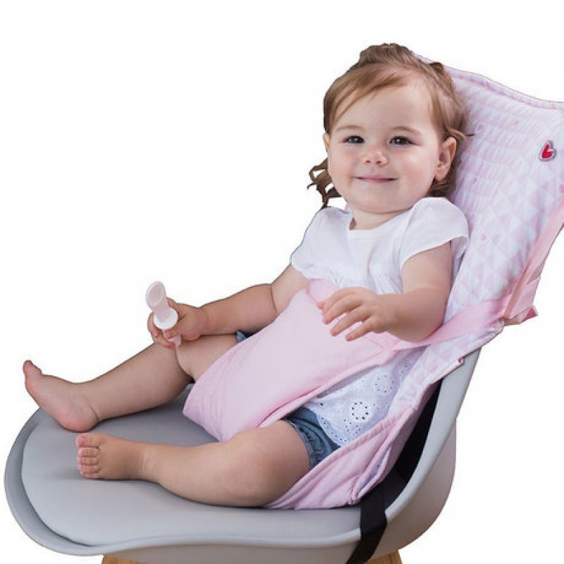 Baby to Love Καρέκλα φαγητού On the go pocket chair Pink Heart