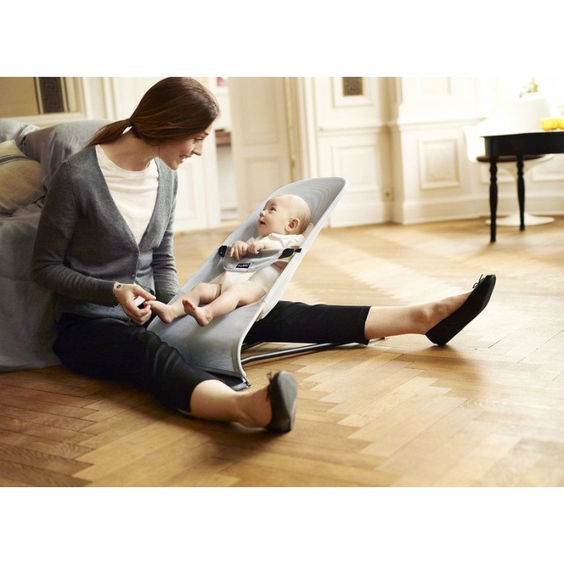 Babybjorn Ριλαξ Balance Soft Silver/White Mesh
