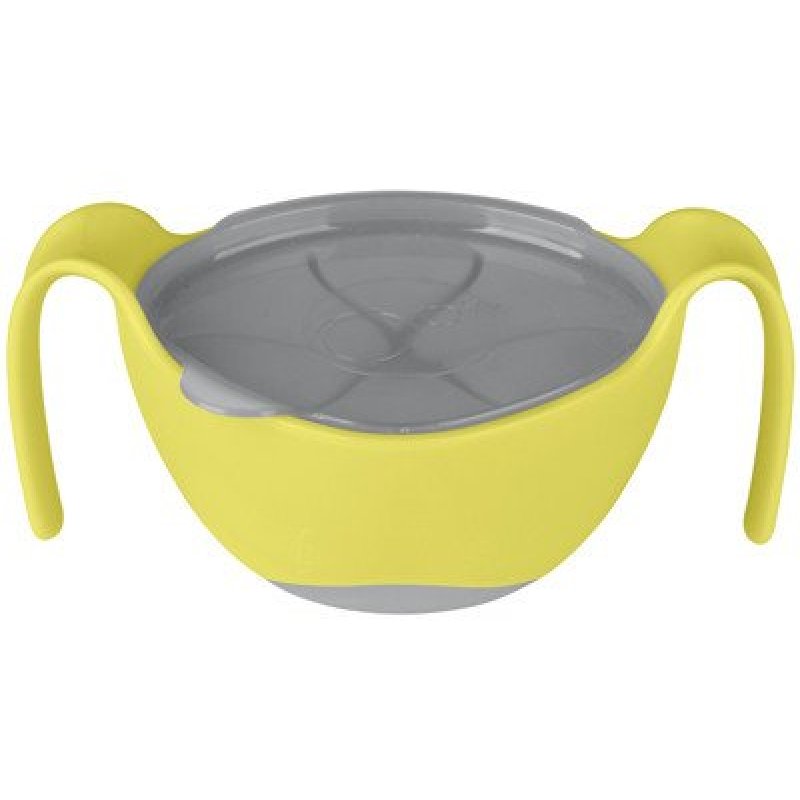 B.Box bowl + straw μπολ φαγητού 3 σε 1 yellow