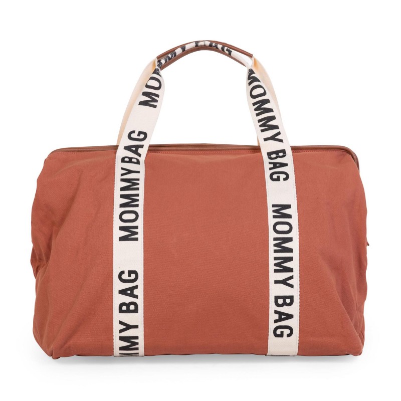 Τσάντα Αλλαγής Childhome Mommy Bag Sinature Canvas Terracotta