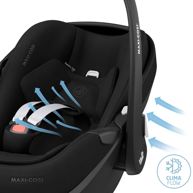 Maxi Cosi Παιδικό Kάθισμα Αυτοκινήτου Pebble 360 Pro2 Essential Black