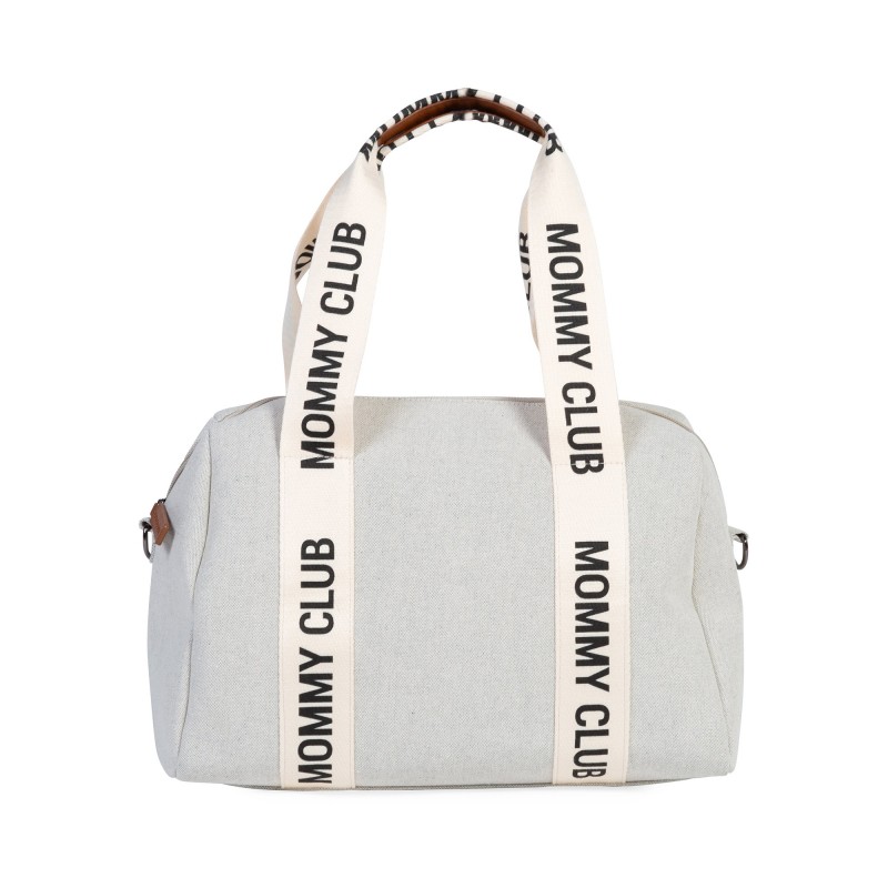 Τσάντα αλλαγής Childhome Mommy Club Signature Canvas Off White