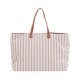 Τσάντα Αλλαγής Childhome Family Bag Stripes Nude-Terracotta