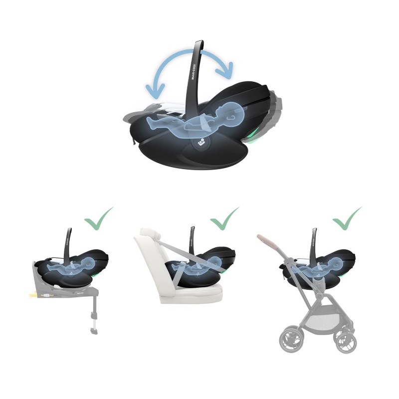 Maxi Cosi Παιδικό Kάθισμα Αυτοκινήτου Pebble 360 Pro2 Twillic Black Maxi Cosi Παιδικό Kάθισμα Αυτοκινήτου Pebble 360 Pro2 Twillic Black