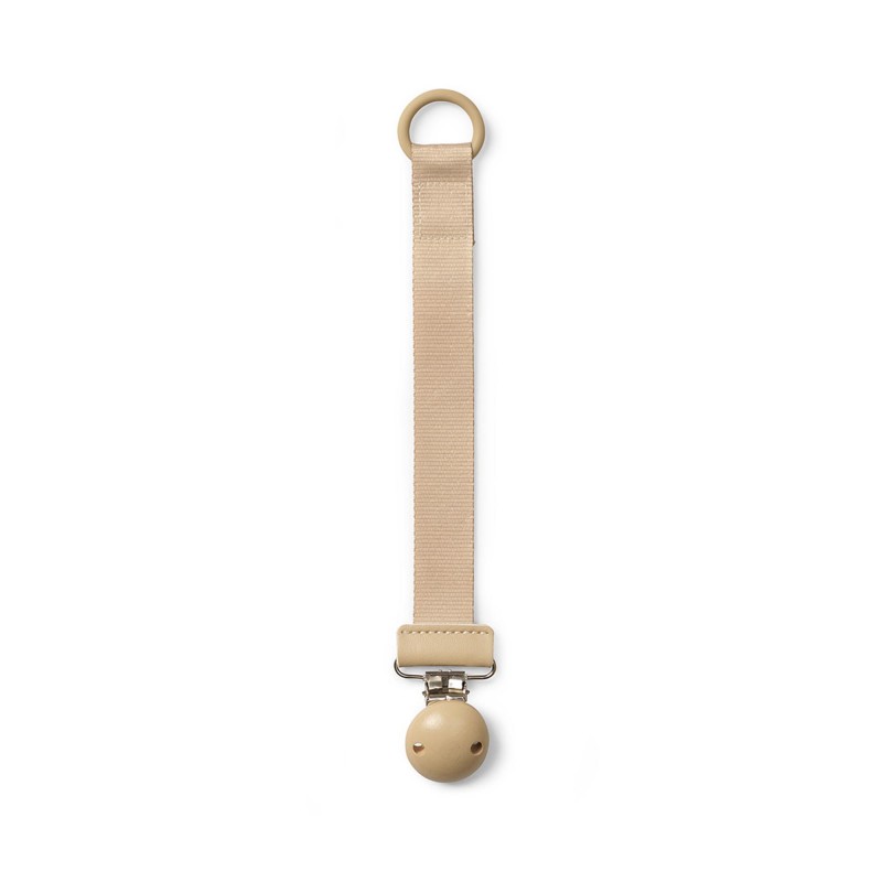 Βρεφική Αλυσίδα Πιπίλας Wood Pure Khaki Elodie