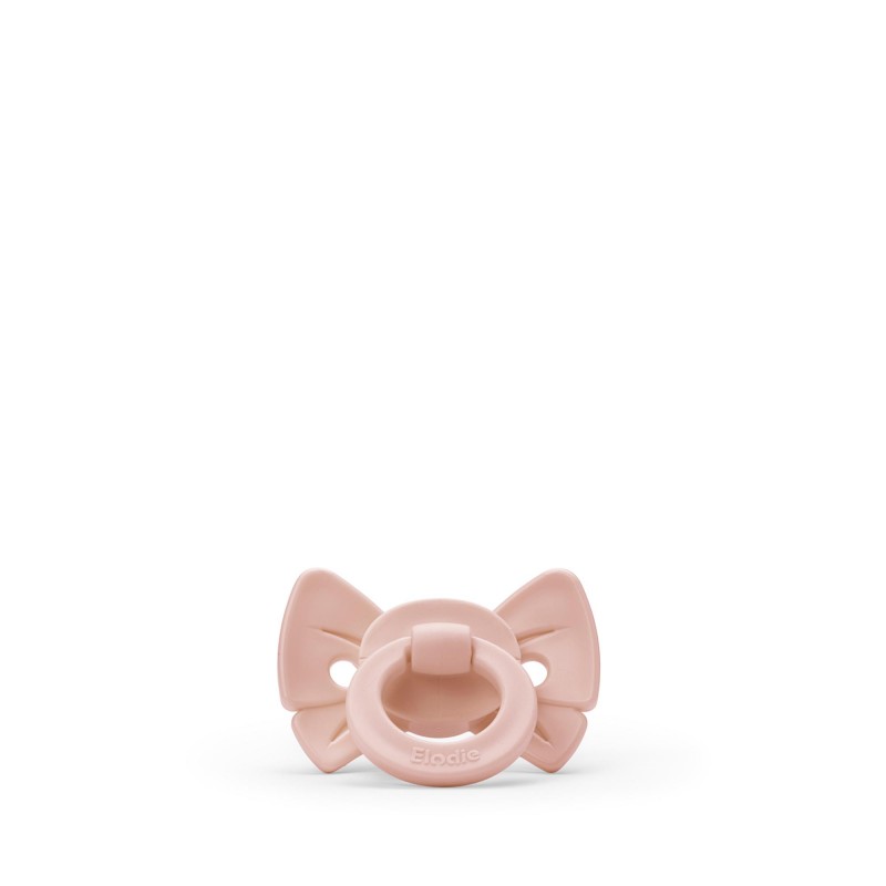 Βρεφική Πιπίλα Σιλικόνης Binky Bow Misty Pink +3M Elodie
