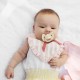 Βρεφική Πιπίλα Σιλικόνης Binky Bow Oat White +3M Elodie