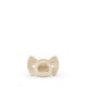 Βρεφική Πιπίλα Σιλικόνης Binky Bow Oat White +3M Elodie