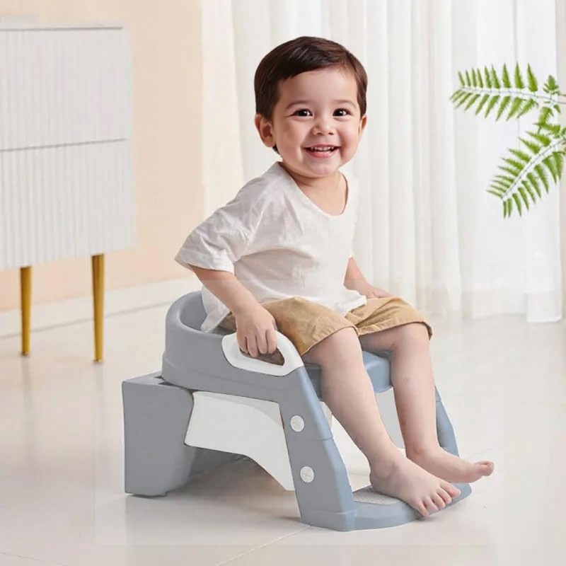 BabyWise Εκπαιδευτική Σκαλιέρα Τουαλέτας 3-Σε-1 Grey