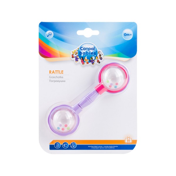 Canpol Babies New Barbells Κουδουνίστρα pink