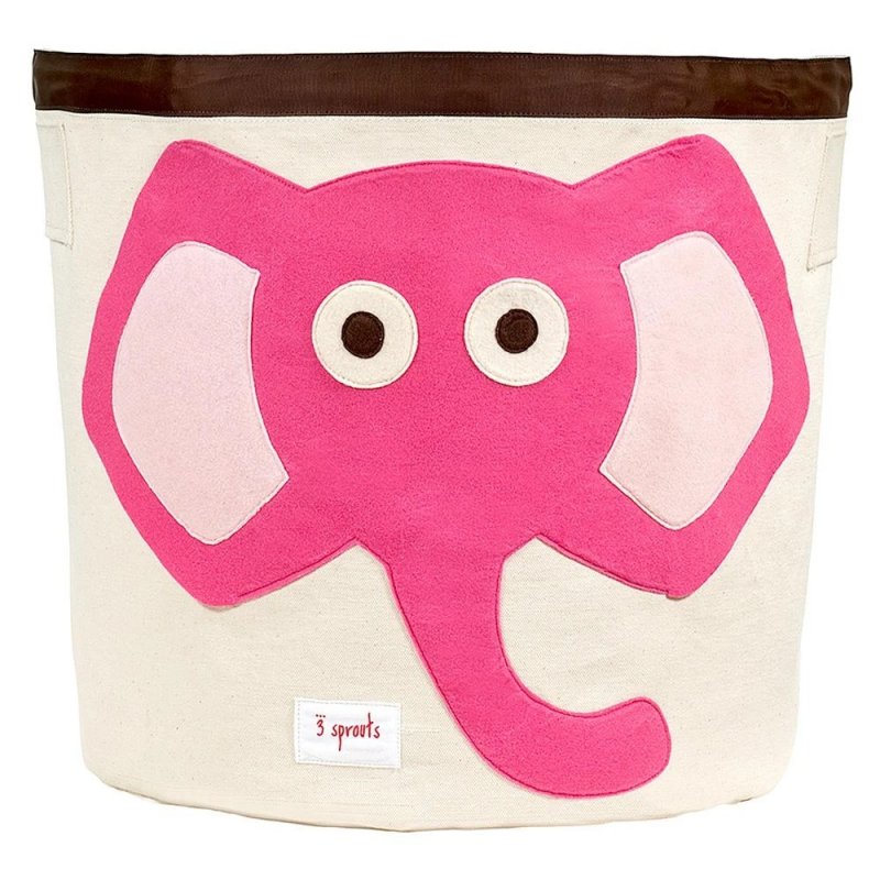 3 Sprouts Storage Bin καλάθι αποθήκευσης Elephant pink