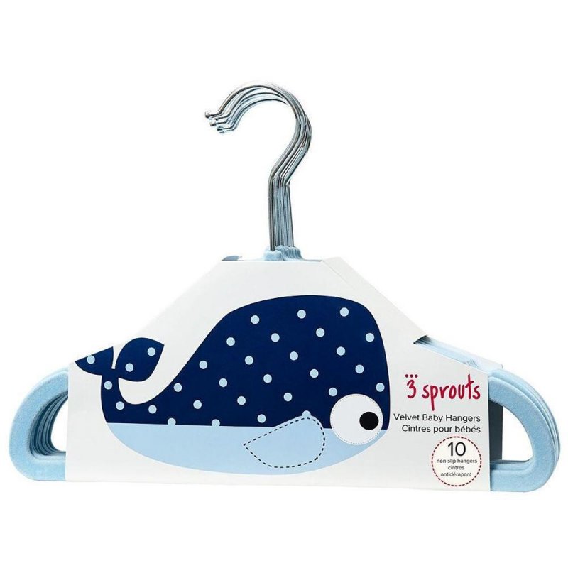 3 Sprouts Hangers Whale παιδικές κρεμάστρες 