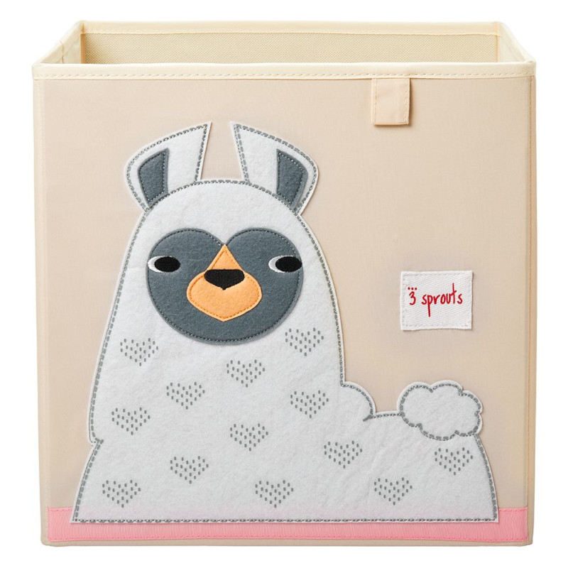 3 Sprouts Storage Box κουτί αποθήκευσης παιχνιδιών Llama White