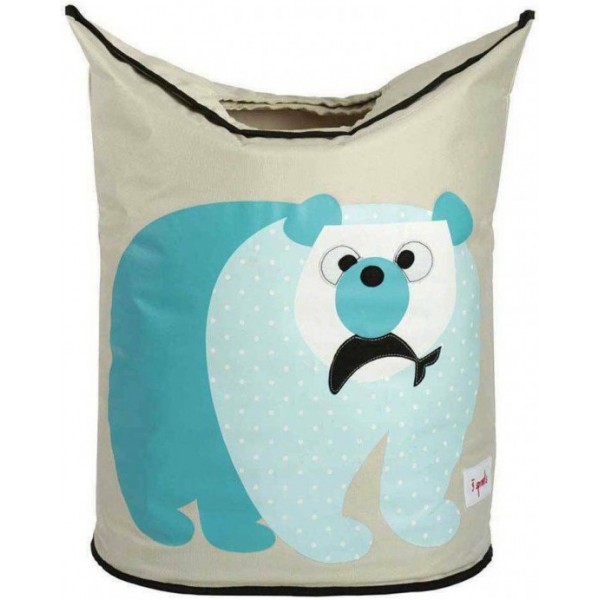 3 Sprouts Καλάθι για τα άπλυτα Polar Bear