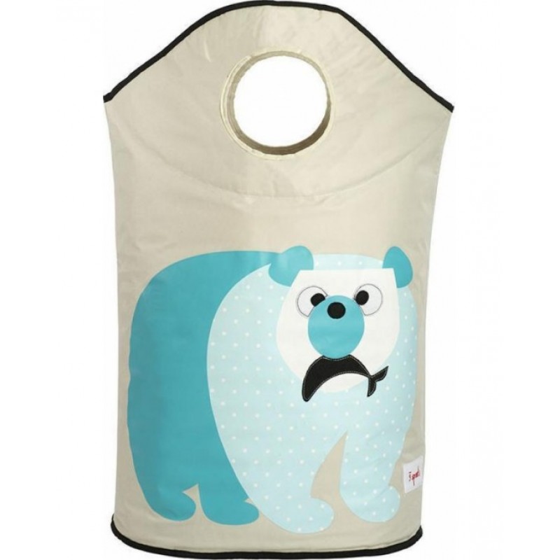 3 Sprouts Καλάθι για τα άπλυτα Polar Bear