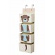 3 sprouts Hanging Wall Organizer Otter Brown