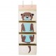 3 sprouts Hanging Wall Organizer Otter Brown