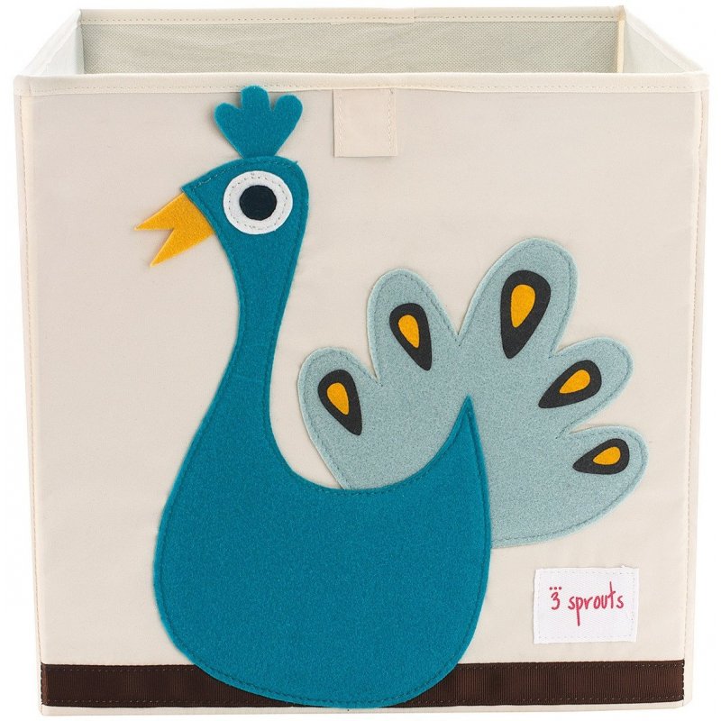 3 Sprouts Strorage Box κουτί αποθήκευσης παιχνιδιών Peacock