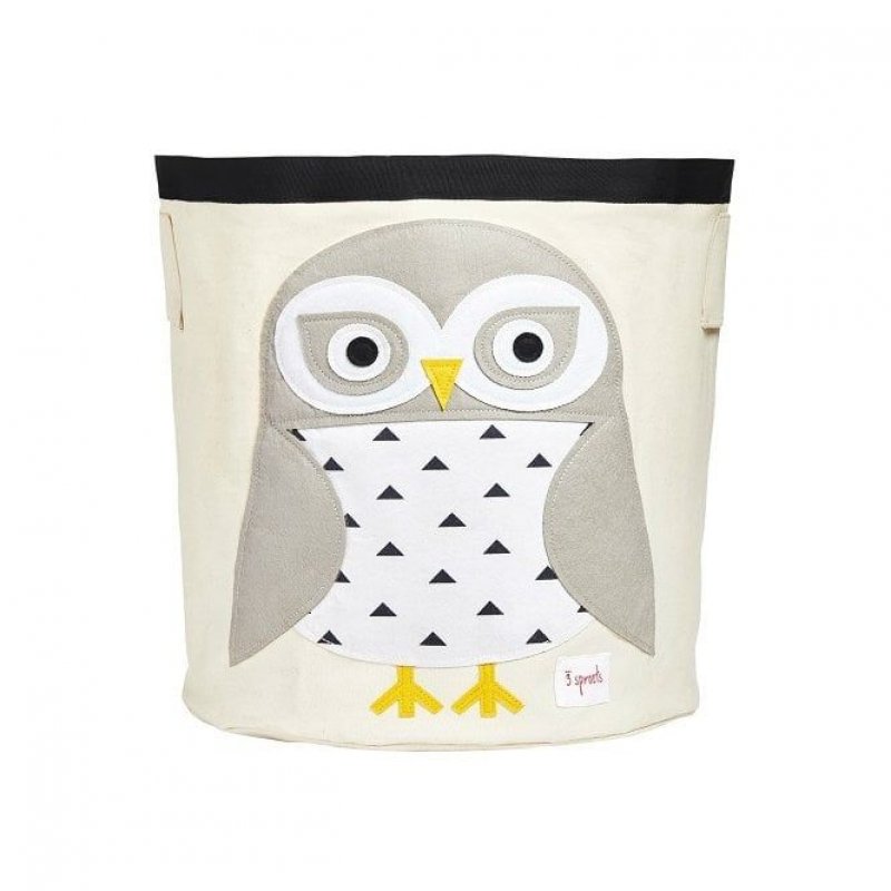 3 Sprouts Storage Bin Snowy Owl