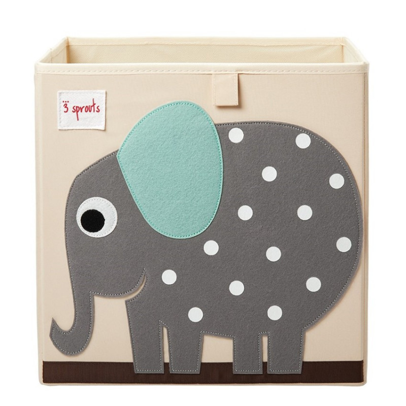 3 Sprouts Κουτί Αποθήκευσης Storage Box Elephant Grey