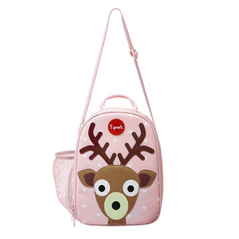 3 Sprouts Lunch Bag τσαντάκι φαγητού Deer Pink