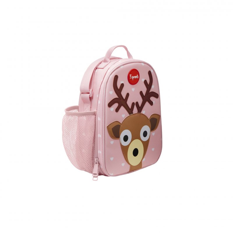 3 Sprouts Lunch Bag τσαντάκι φαγητού Deer Pink