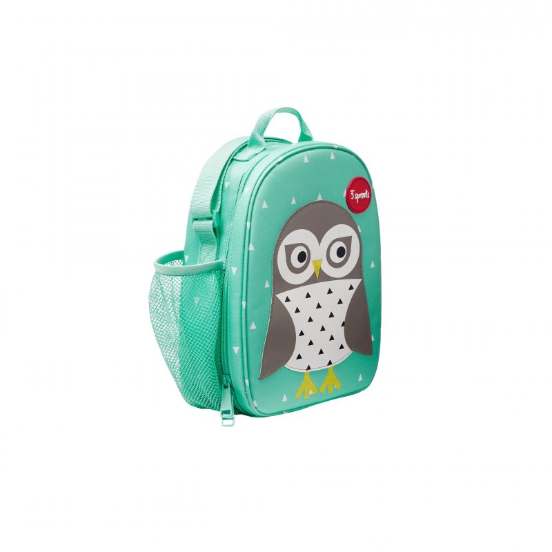 3 Sprouts Lunch Bag τσαντάκι φαγητού Owl Mint