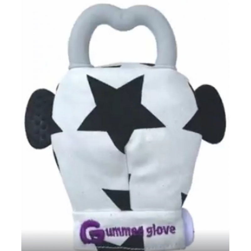 Gummee glove μασητικό γάντι οδοντοφυίας ασπρόμαυρο