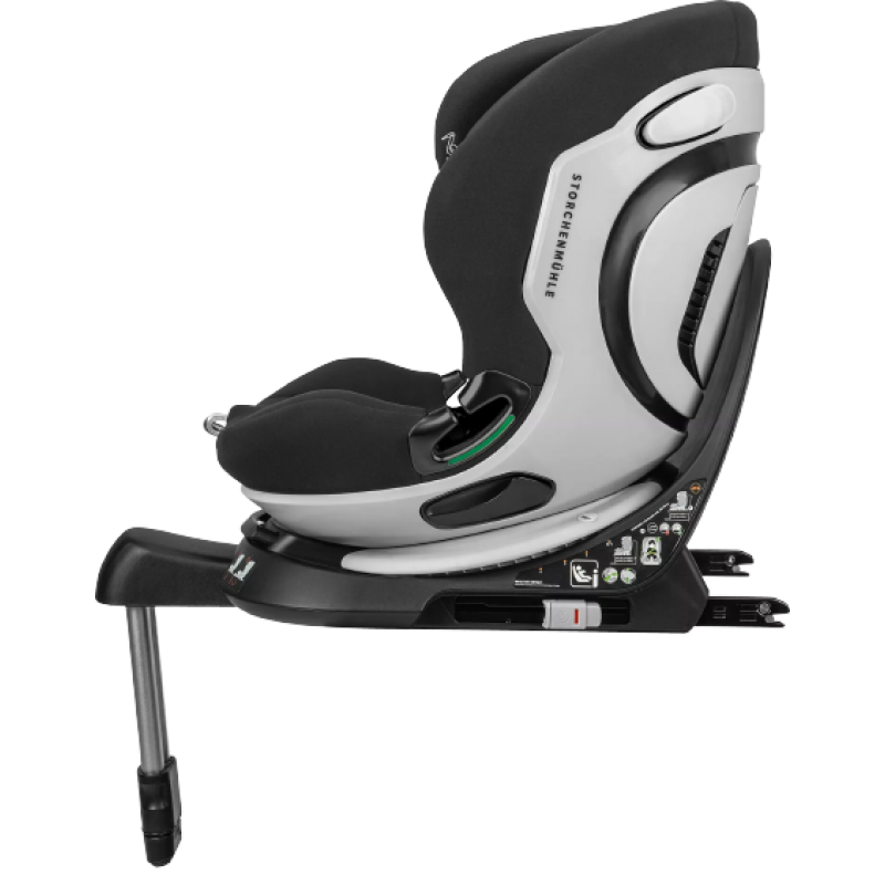 Storchenmuhle Καθισματάκι Αυτοκινήτου Niki Kid i-Size με Isofix Onyx Black 76–150 εκ